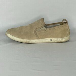 Armani Jeans Suede Slip-On Sneakers
